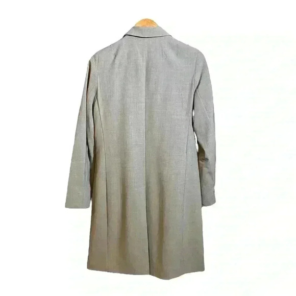 GAP Women's Knee-length Classic Overcoat Coat Long Sleeve Notched Collar Grey S - Picture 5 of 14